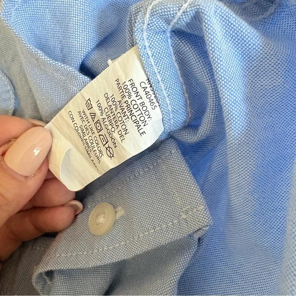The Children's Place Boys Light Blue Cotton Button Down Shirt